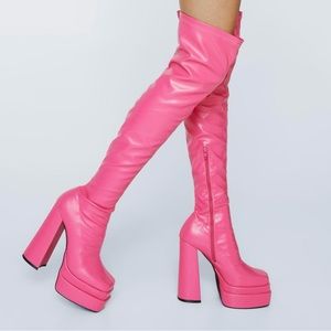 Nasty Gal Thigh High Boots